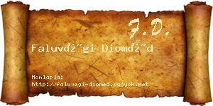 Faluvégi Dioméd névjegykártya